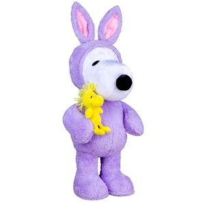 NWT Gemmy Peanuts Snoopy Woodstock Easter Greeter 24in. Spring 2025